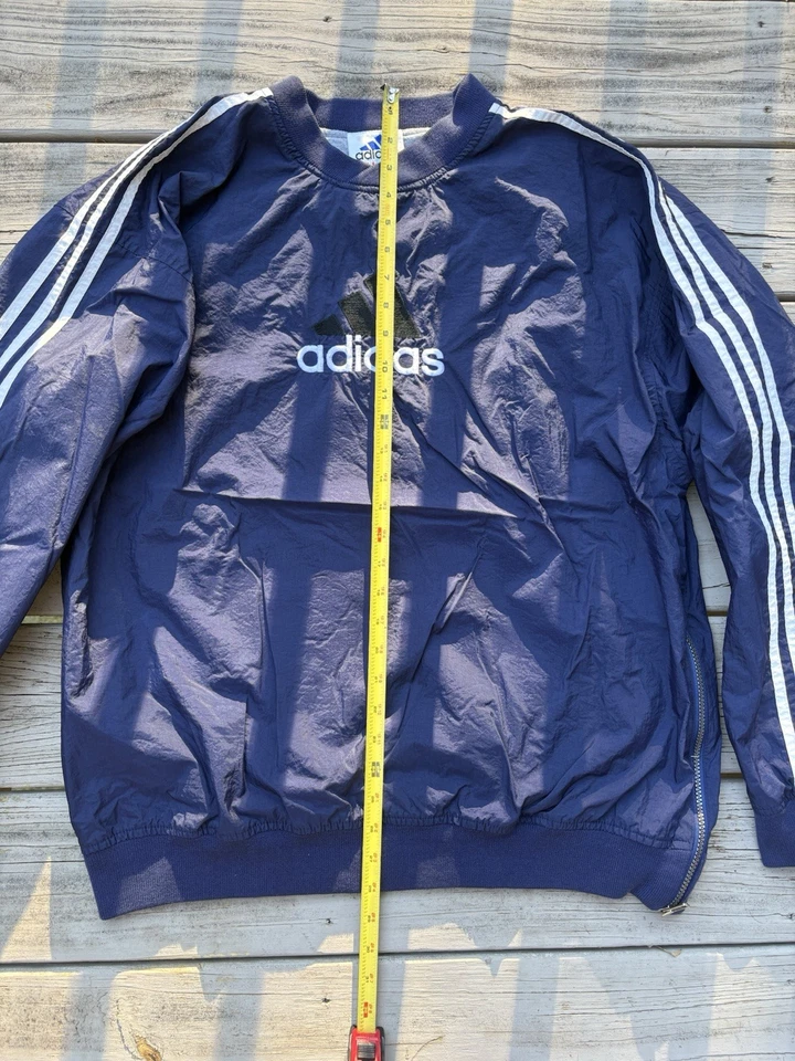 Cortavientos vintage Y2K Adidas azul marino talla XL Foto 3 de 4