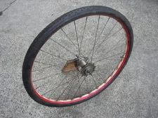 24" TIRE PREWAR REAR WHEEL COLSON HP SYNDER ROLLFAST COLUMBIA NEW DEPARTURE