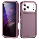 Purple Heavy Duty Defender Military Grade Case For iPhone 17 Pro Max