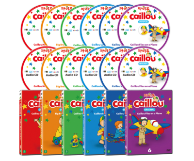 Caillou カイユ16再+dvd&Audio cd Caillou Original DVD CD Set English Animation For Kid Learning