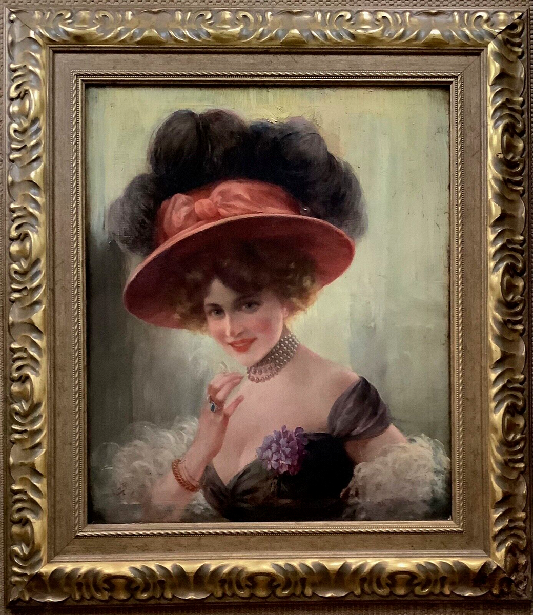 JEAN BERAUD SIGNED - HUGE FRENCH IMPRESSIONIST OIL MUSEUM - WOMAN