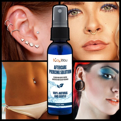 BodyJ4You Piercing Aftercare Cleanser Saline Spray Wash Solution image 6