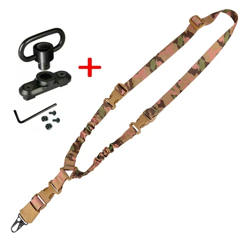 Single Point Gun Rifle Sling Bungee Strap w/ M-LOK Quick Release QD Sling Swivel - Bild 39 von 44