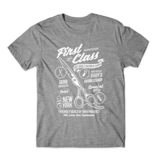 First Class Barber Tshirt 100% Cotton Premium Tee New