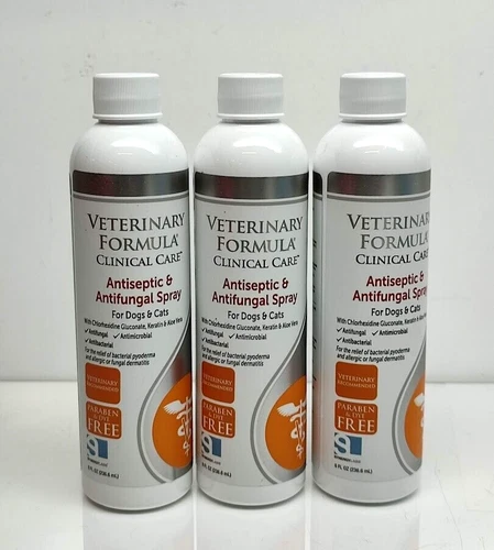 Veterinary Formula Clinical Care Antiseptic/Antifungal Medicated Spray Pack of 3