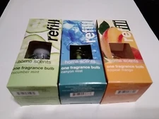 3 CHESAPEAKE BAY CANDLE Home Scents Fragrance Bulb Refill Mango, Cucumber Canyon