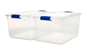 clear plastic storage bins 66 quart