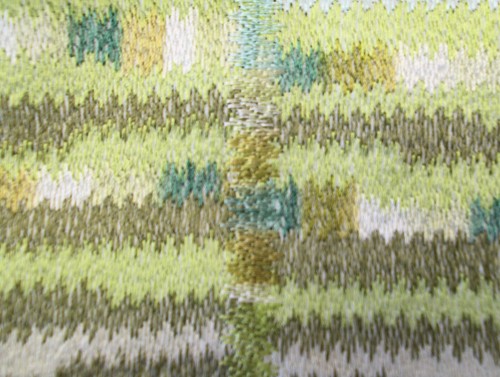 MISSONI HOME CUSHION COVER EMBROIDERED DROPSTITCH KNIT 16x16" 40x40cm HORSON T60 - Picture 7 of 9