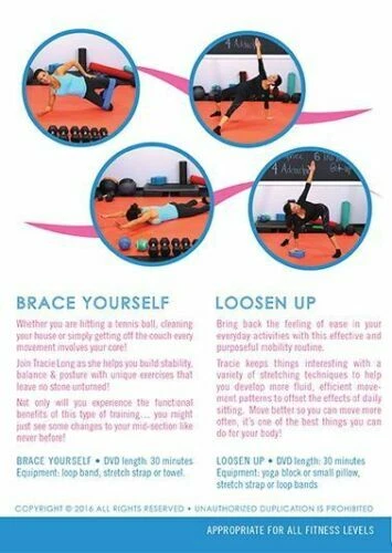Tracie Largo Núcleo Movements - Vol. 1 Brace Yourself - Vol.2 Loosen Up - DVD - Imagen 2 de 2