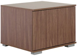 Bedside Units Walnut Push Close Door Bedside Chest Easy To Assemble - Picture 3 of 3