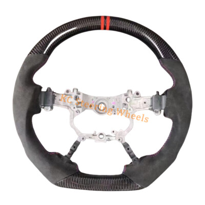 Custom Carbon Fiber Alcantara Steering Wheel For 2015-2022 Land Cruiser Alphard