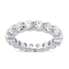 1 CT-8 CT GIA Authenticated Lab Grown Diamond Eternity Band Ring 14K Gold G VS2