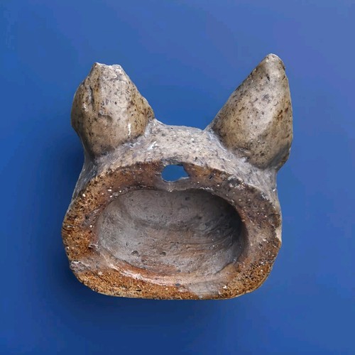 Vintage Hand Made Pottery Ceramic Fox Head. - Picture 3 of 7