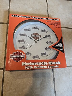 2002 Harley Davidson clock inbox unopened sealed 12  Realistic Sounds HD402