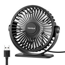Desk Fan Usb Powered Small Portable Fan 3 Speeds Adjustable Strong Breeze Mini P