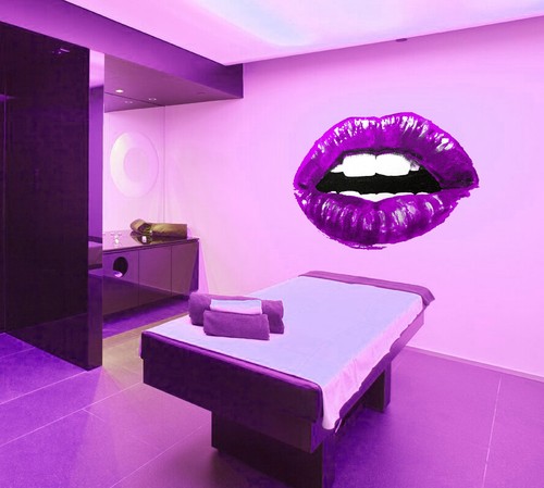 Lips Sticker Mouth Wall art Lips Fashion Decal for car Kiss - Picture 9 of 11
