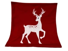 Deer Stag Elk Christmas Soft Plush Throw Pillow Cover Winter Holiday Home Decor