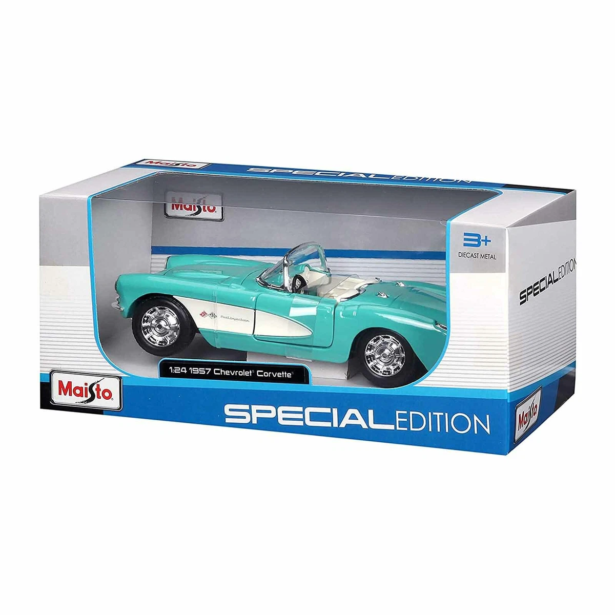 Maisto Special Edition 1957 Chevrolet Corvette 1 24 Diecast Car NEW