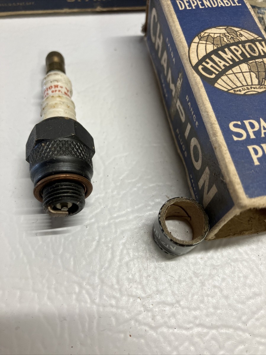 21) Vintage Champion Spark Plugs Y-4-A y4a New Old Stock | eBay