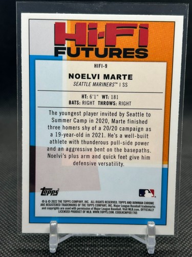 2022 Bowman - Hi-Fi Futures Noelvi Marte #HIFI-9 (RC) - Bild 2 von 2