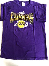 Vintage 2010 LOS ANGELES LAKERS NBA Finals Champions Kobe Gildan T Shirt Large