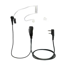 1.5-Wire Acoustic Tube PTT Headset for Kenwood, Baofeng Radios H777 UV5R BF888