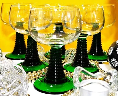 Wine Romans Luminarc France Wine Glass Arcoroc ARC 0.25L Oak Brand Trumpet Green