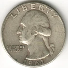 USA - 1961D - Washington ¼ $ - Silver Eagle - #15934RG