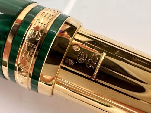 Montblanc Meisterstück Solitaire 146 CZAR NIKOLAI 925 Vermeil Fountain Pen - Picture 10 of 12