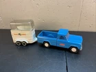 Vintage Tonka pick up & horse trailer 1970 #1082 original condition blue w Horse