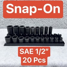USED Snap-on (20 Piece) 1/2 6-Point Standard ...