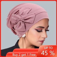 Muslim Women Head Wrap Beanies Hijab Hat Turban Bonnet Hair Loss Cover Chemo Cap