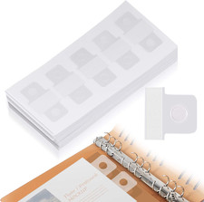500PCS Clear Binder Hole Reinforcement Stickers, Self-Adhesive Hole Punch Reinfo