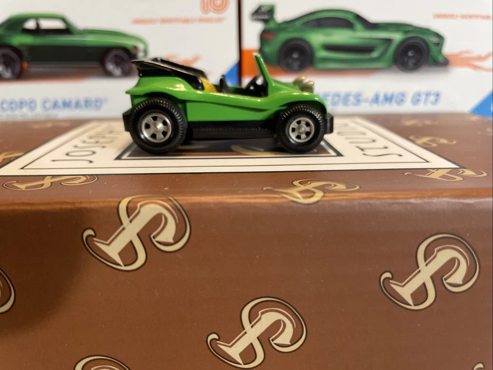 Buggy Darda VW Dune vintage años 70, verde y naranja, hecho en Alemania Occidental Foto 4 de 4