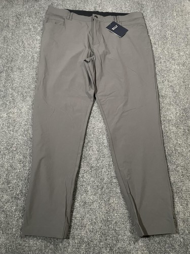 BYLT Ace Jogginghose Herren 38 grau Stretch Gürtelschlaufen Zip Fly Gummibündchen - Bild 1 von 9