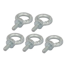 1/4"-20 UNC Thread C15 Carbon Steel Zinc Plated Lifting Eye Bolt 5pcs