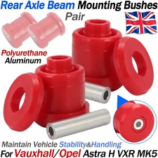 FOR VAUXHALL OPEL ASTRA H MK5 VXR REAR AXLE BEAM MOUNT BUSHING KIT POLY BUSHES