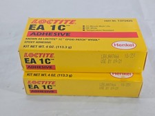 Lot of 2 Loctite EA 1C Epoxy Adhesive Part 1373425 / 4oz / Use By 09/2021