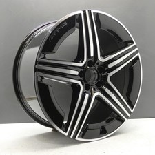 MERCEDES GLE AMG 21" BLACK DIAMOND CUT ALLOY WHEEL RIM 10J FRONT A1674014301 X1