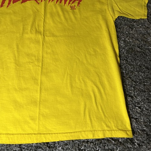 2014 WWE Hulkamania Erwachsene XL klassisch gelb Hulk Hogan Wrestling TShirt sehr guter Zustand - Bild 5 von 15