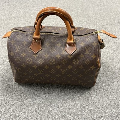 Vintage Louis Vuitton Handbag Brown Monogram Canvas Speedy 30 Bag
