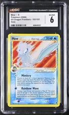 Mew Gold Star (Delta Species) 101/101 Dragon Frontiers Holo CGC 6 Pokemon Card