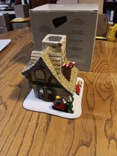 Partylite Santas Workshop Tea Light Candle House P0269 Christmas Village