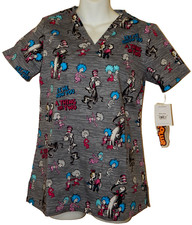 Dr. Seuss Cat in the Hat Thing 1  2 Scrubs XS NWT