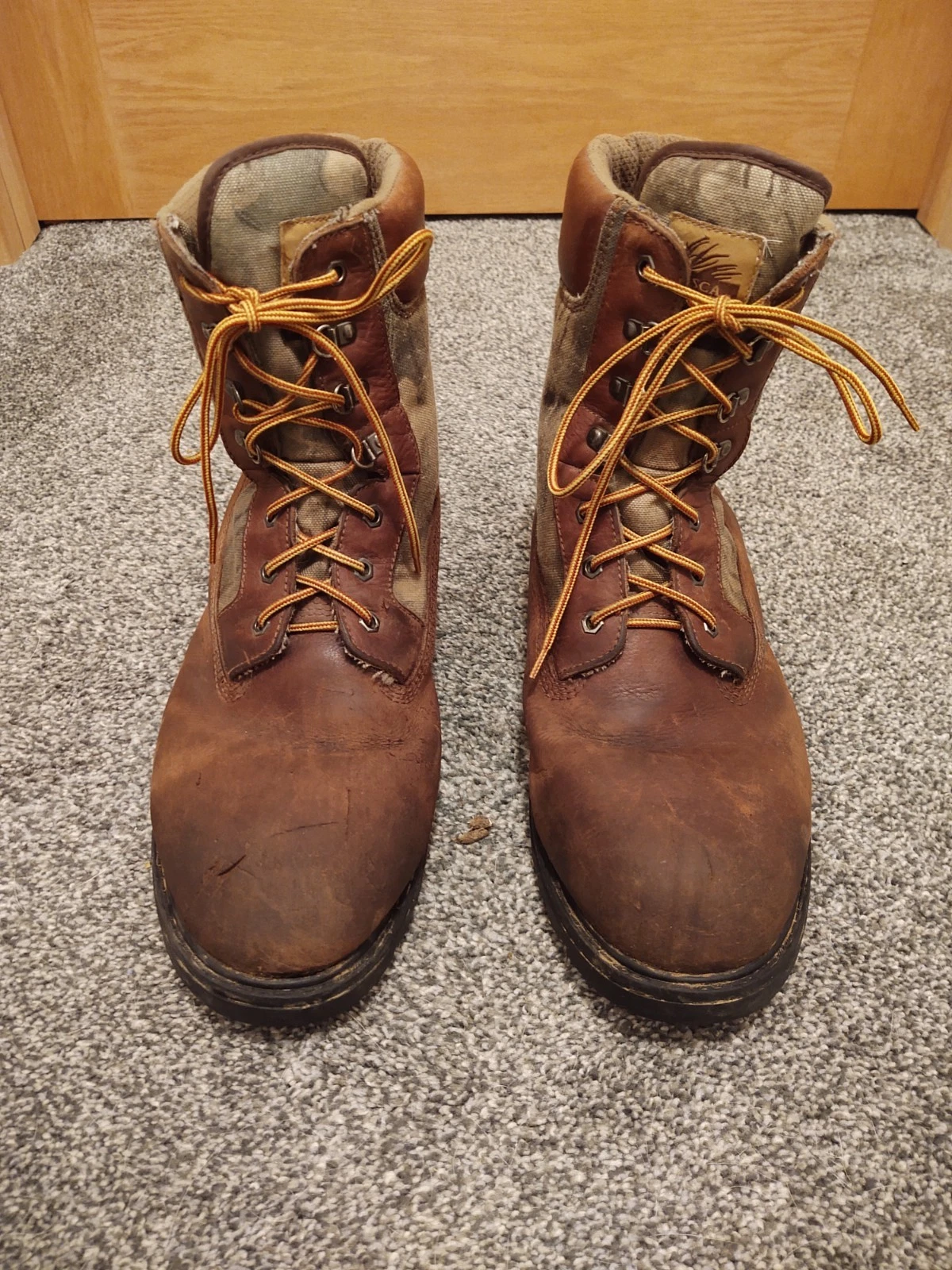 Itasca Work Boots 14EE Leather Upper Camouflage Lace Up Work Boots