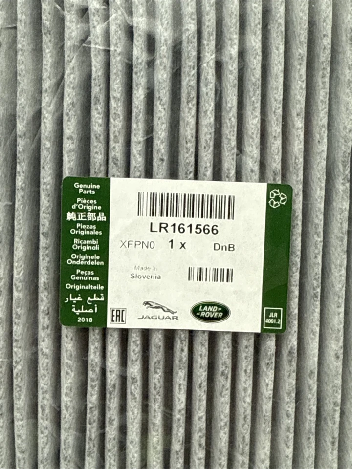 2017-2023 VELAR GENUÍNO DE FÁBRICA FABRICANTE DE EQUIPAMENTO ORIGINAL LAND ROVER FILTRO AC LR161566 - Imagem 2 de 4