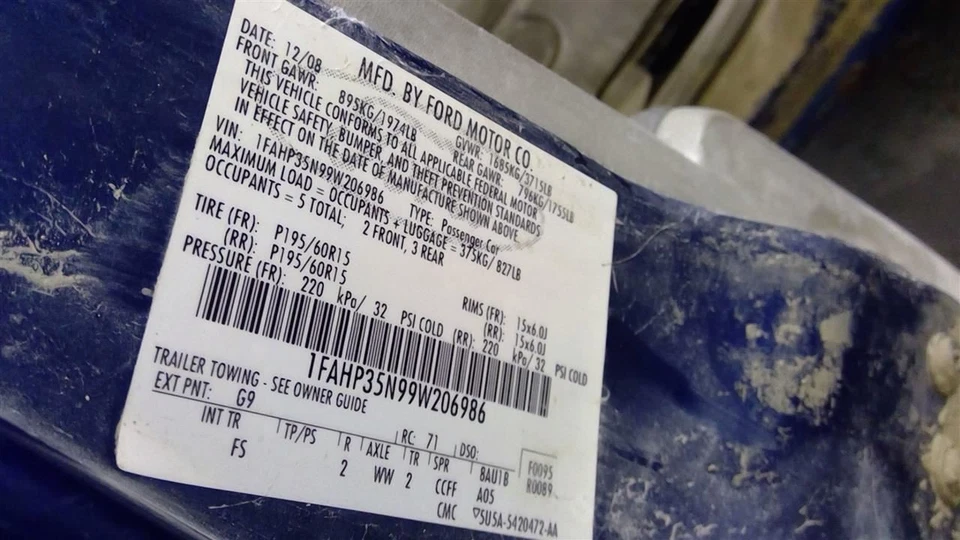 Ford Focus 2009 ECM 6S4Z 9D372-A 5584 - Image 4 of 4