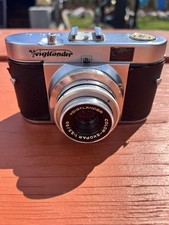 Vintage Voigtlander Vito B 35mm Film Camera Germany Pronto Skopar Lens 10C45