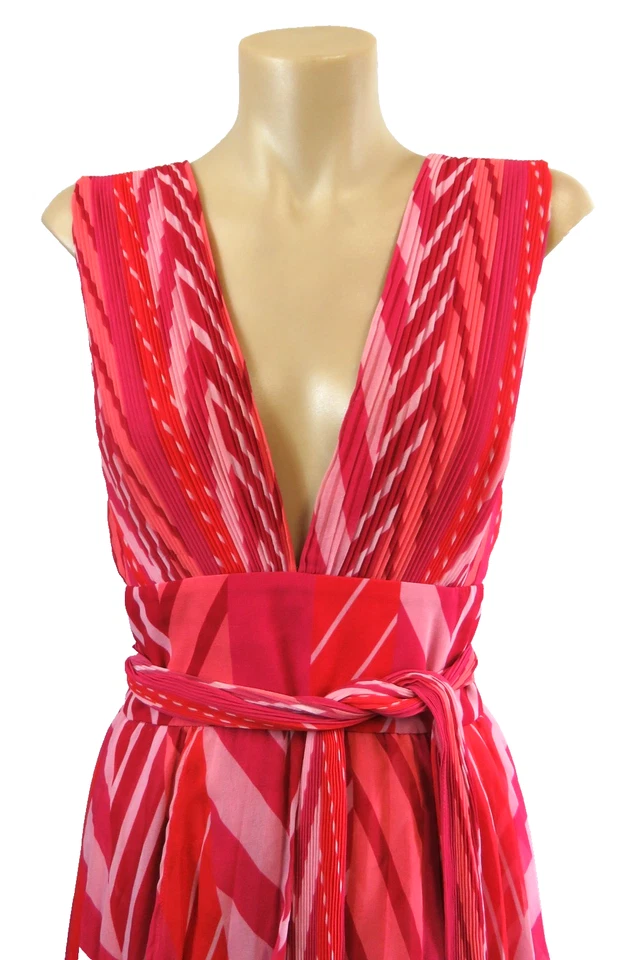 Talulah Womens Size L / 12 Dress Pleated Sleeveless Belted Party Wedding Formal - image 3 of 4