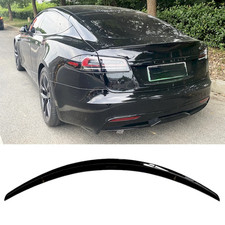 For Tesla Model S 2012-2024 Gloss Black Rear Trunk Spoiler Wing For Tesla Model S 2012-2024 Gloss Black Rear Trunk Spoiler Wing